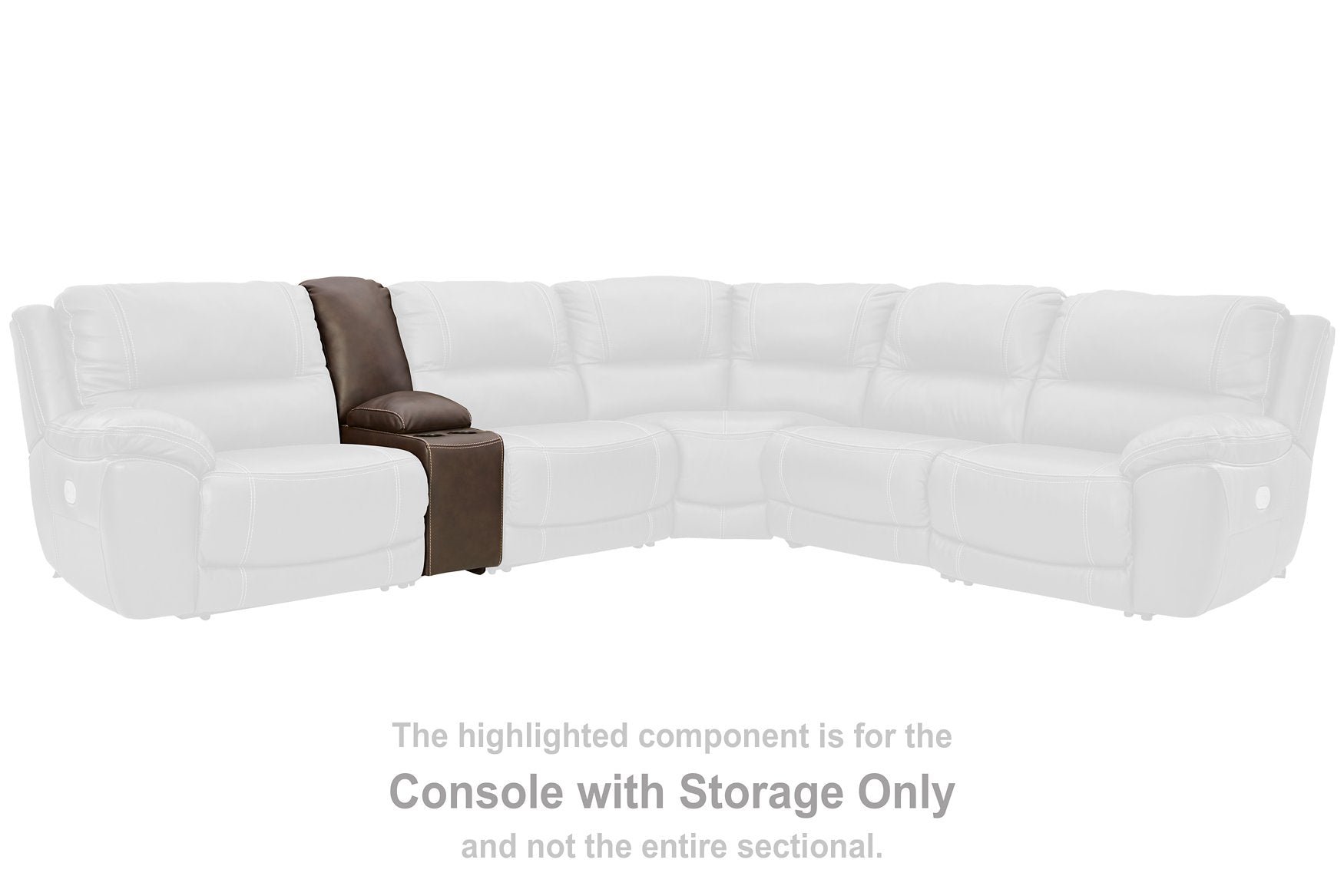 Dunleith 3-Piece Power Reclining Loveseat with Console